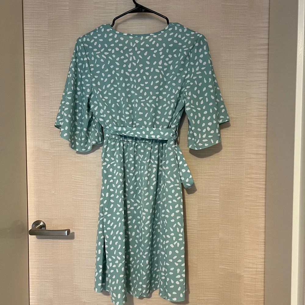 Teal Wrap Dress
